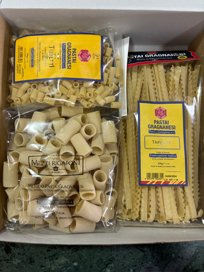 Box 3 pacchi di pasta di Gragnano I.G.P. casuali